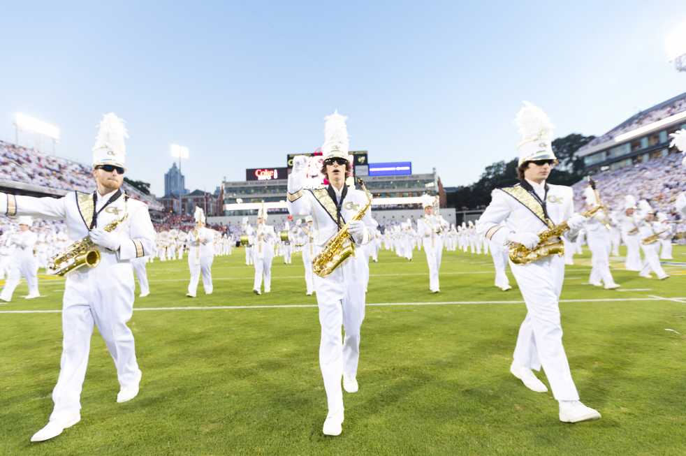 Game day's other uniform: GT marching band - Technique